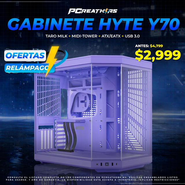 OFR036 - Gabinete Hyte Y70 Taro Milk