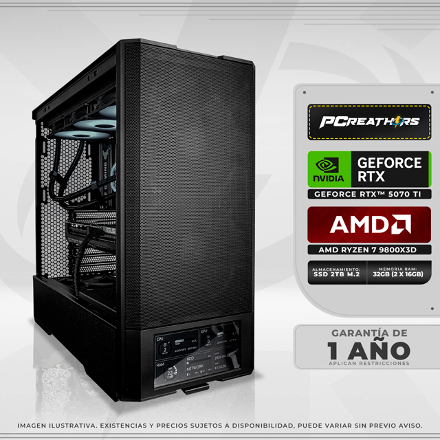 PCRB001 - Equipo AMD Ryzen 7 9800X3D + 32GB (2 X 16GB) + GeForce RTX 5070 Ti Crimson Desert™