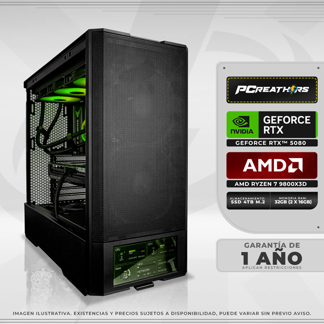 PCRB006 - Equipo AMD Ryzen 7 9800X3D + 32GB (2 X 16GB) + GeForce RTX 5080 Crimson Desert™