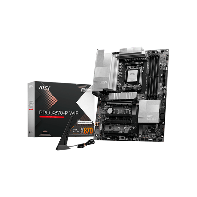 Tarjeta Madre MSI PRO X870-P WIFI, ATX, Socket AM5, AMD X870E, 256GB DDR5, HDMI/DP para AMD
