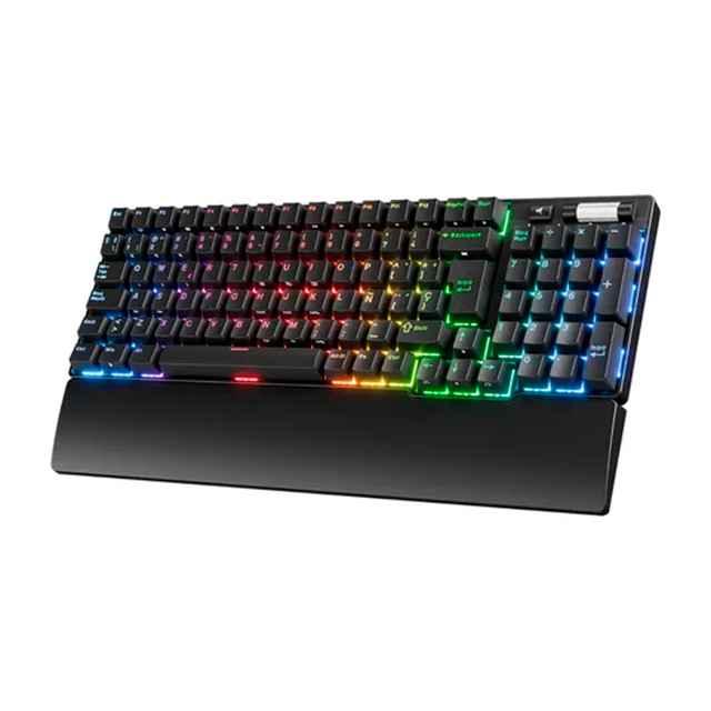 RK Royal Kludge RK96BK 90% RGB retroiluminado teclado mecánico color Negro