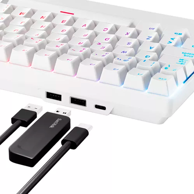 RK Royal Kludge RK96WH 90% RGB retroiluminado teclado mecánico color Blanco