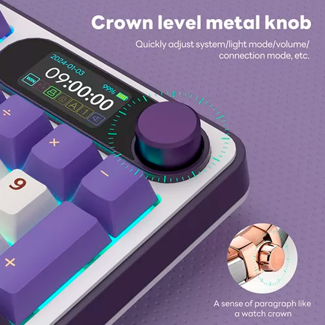 RK Royal Kludge RKS98BKB 98% RGB retroiluminado teclado mecánico color Blackberry