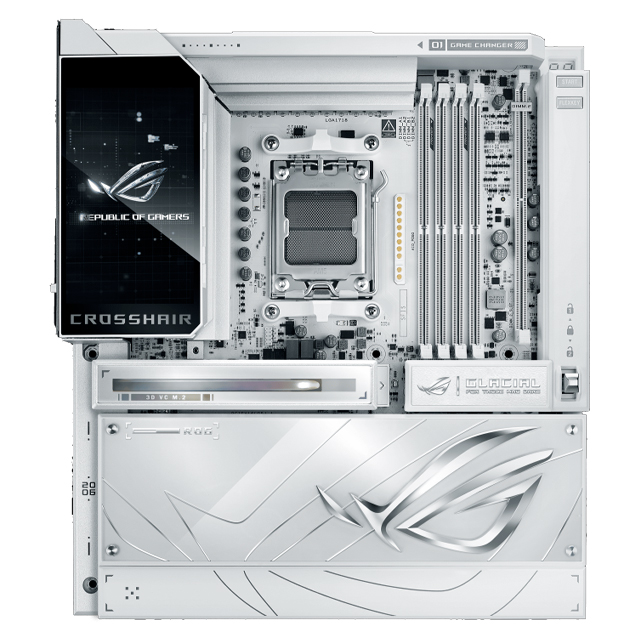 Tarjeta Madre ASUS ROG Crosshair X870E Glacial AM5 E-ATX