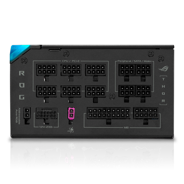 Fuente de Poder ASUS ROG Thor Platinum III 80 PLUS Platinum ATX, Modular, 24-pin ATX, 12VHPWR, 135mm, 1200W