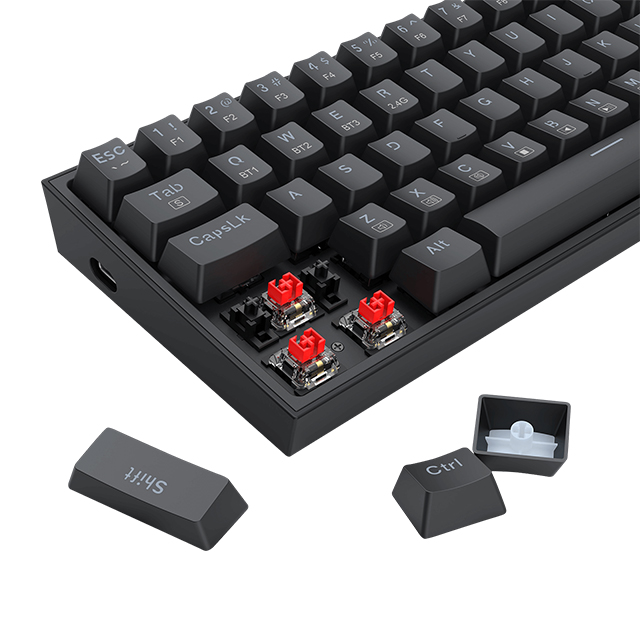 Kit Gamer de Teclado y Mouse Redragon S136, Inalámbrico, RF2.4 USB, Negro (Español)