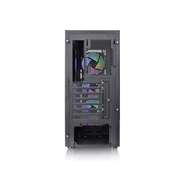 Gabinete Thermaltake View 200 TG ARGB con Ventana ARGB, Midi-Tower, ATX/Mini-ITX/Micro-ATX, USB 3.0, sin Fuente, 3 Ventiladores Instalados, Negro