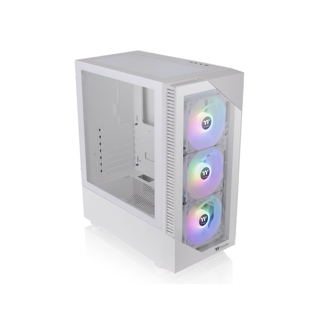 Gabinete Thermaltake View 200 TG ARGB Snow con Ventana ARGB, Midi-Tower, ATX/Mini-ITX/Micro-ATX, USB 3.0, sin Fuente, 3 Ventiladores Instalados, Blanco