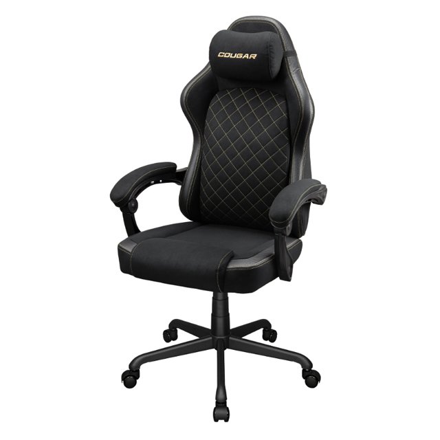 Cougar Silla Gamer Ergonómica FUSION EX GOLD F, hasta 120kg, Negro/Oro