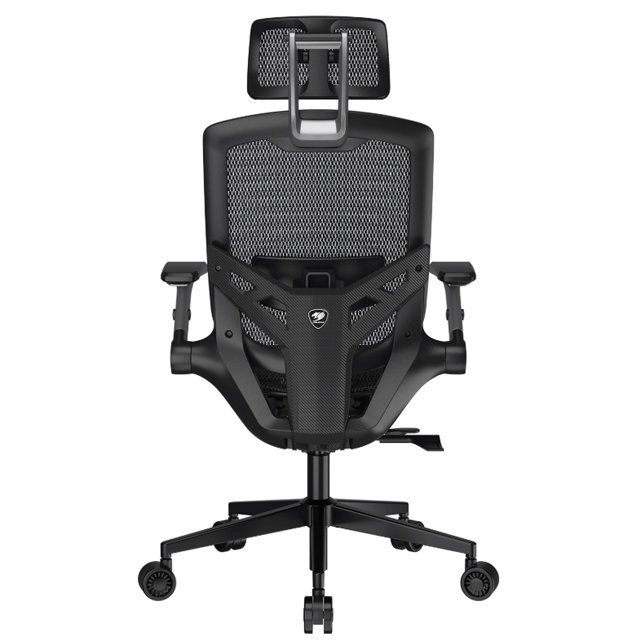 Cougar Silla VELOCISTA UNO, Respaldo de malla, Reposabrazos Ajustables, hasta 120kg, Negro