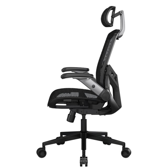 Cougar Silla VELOCISTA UNO, Respaldo de malla, Reposabrazos Ajustables, hasta 120kg, Negro