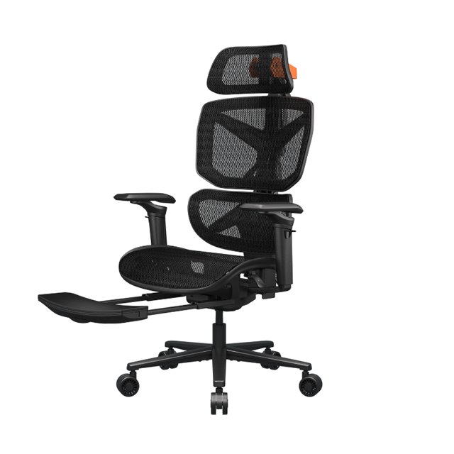 Cougar Silla Gamer Ergonómica TERMINATOR AIR, hasta 120kg, Negro