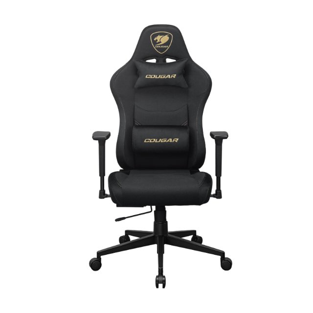 Cougar Silla Gamer Pryme Gold F, hasta 120kg, Negro/Dorado