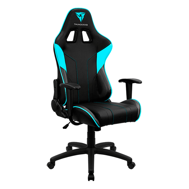 ThunderX3 Silla Gamer EC3, hasta 150Kg, Negro/Cyan