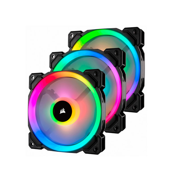 Ventilador Corsair CO-9050072-WW, 3x 120mm, 1500RPM, RGB, Negro 