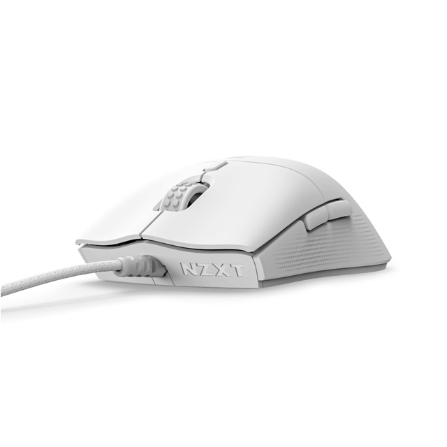 Mouse Gamer Ergonómico NZXT Lift 2 Symm, Alámbrico, Óptico, 26.000DPI, USB-A, Blanco
