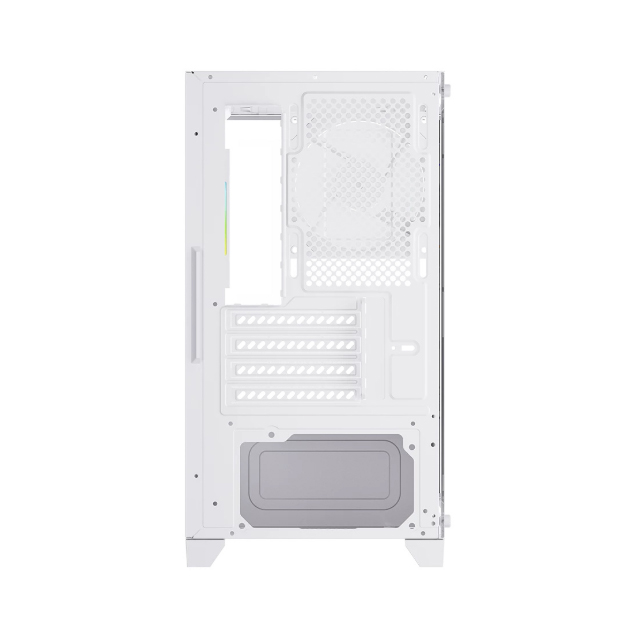Gabinete Balam Rush Tank Perform 3600, Mini-Tower, Micro-ATX/Mini-ITX, USB 2.0/3.0, sin Fuente, 4 Ventiladores Instalados, Blanco