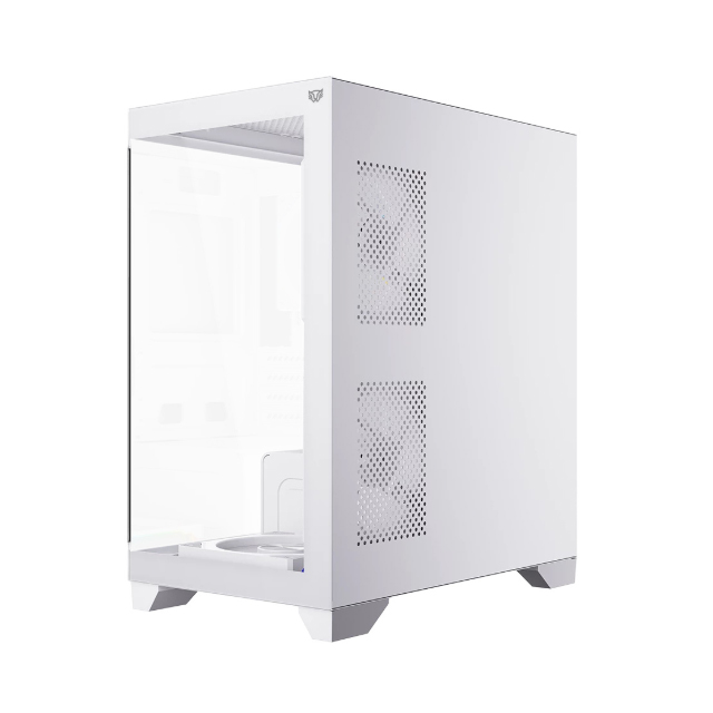 Gabinete Balam Rush Tank Perform 3600, Mini-Tower, Micro-ATX/Mini-ITX, USB 2.0/3.0, sin Fuente, 4 Ventiladores Instalados, Blanco