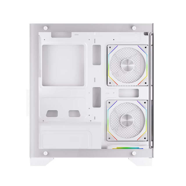 Gabinete Balam Rush Tank Perform 3600, Mini-Tower, Micro-ATX/Mini-ITX, USB 2.0/3.0, sin Fuente, 4 Ventiladores Instalados, Blanco