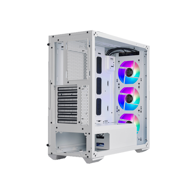 Gabinete Cooler Master MasterBox TD500 Mesh con Ventana Midi-Tower, ATX/EATX/micro ATX/Mini-ITX/SSI CEB, USB 3.0, sin Fuente, Blanco 