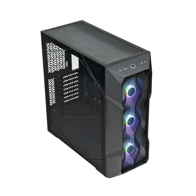 Gabinete Cooler Master MasterBox TD500 Mesh V2 con Ventana Midi-Tower, ATX/EATX/Micro-ATX/Mini-ITX/SSI CEB, USB 3.0, sin Fuente, 3 Ventiladores ARGB Instalados, Negro