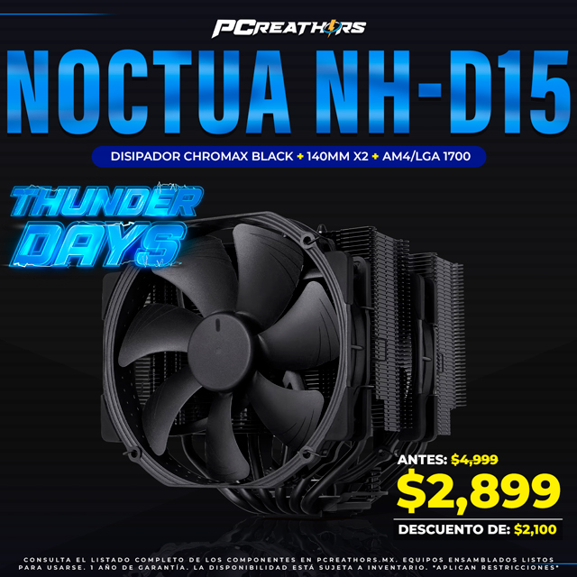 TUD004 - Disipador de Aire Noctua NH-D15 Chromax Black