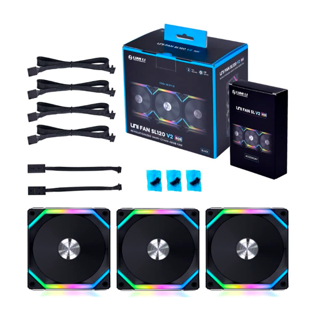 Ventiladores Lian Li UNI FAN SL V2 Paquete 3 Piezas
