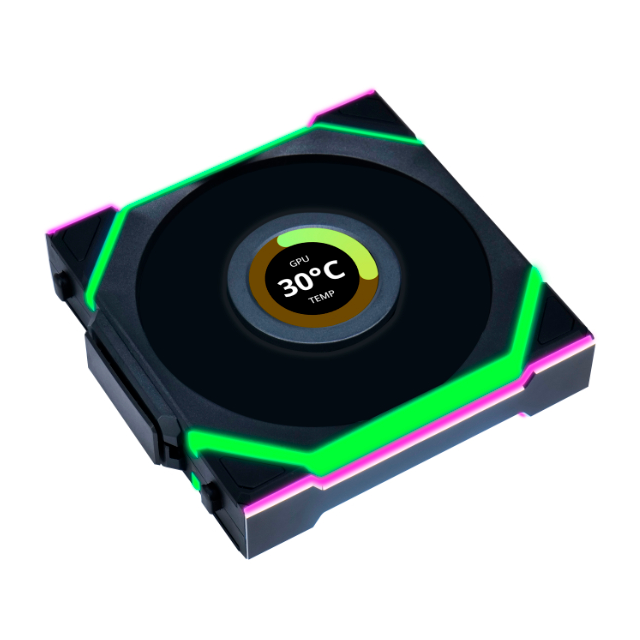 Kit Ventiladores Lian Li UNI FAN SL LCD Wireless 120, 3x 120mm, 2000RPM, ARGB, Negro