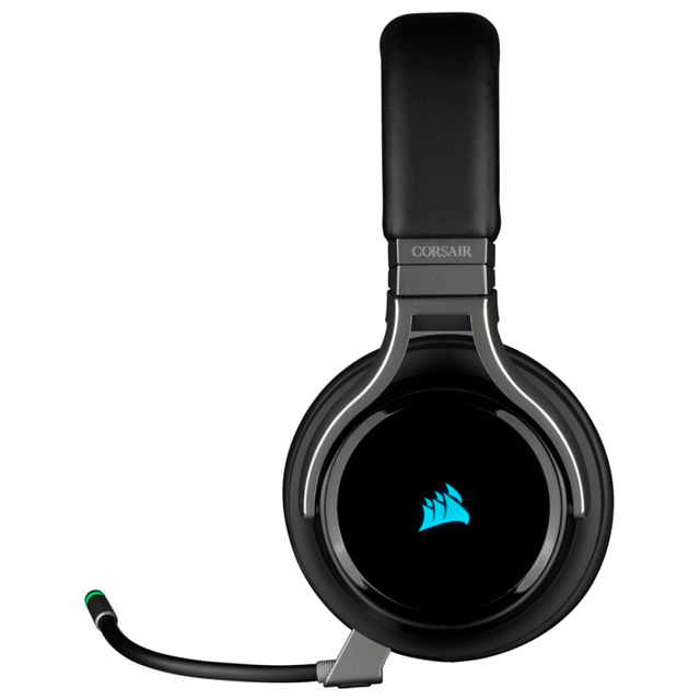 Corsair Audífonos Gamer VIRTUOSO RGB WIRELESS 7.1, Inalámbrico, USB + 3.5mm, Negro