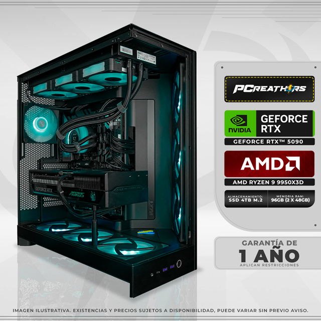 PCRB028 - Equipo AMD Ryzen 9 9950X3D + 96GB (2 X 48GB) + GeForce RTX 5090 Crimson Desert™