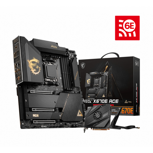 Tarjeta Madre MSI E-ATX MEG X670E ACE, S-AM5, AMD X670, USB-C DisplayPort, 256GB DDR5 para AMD