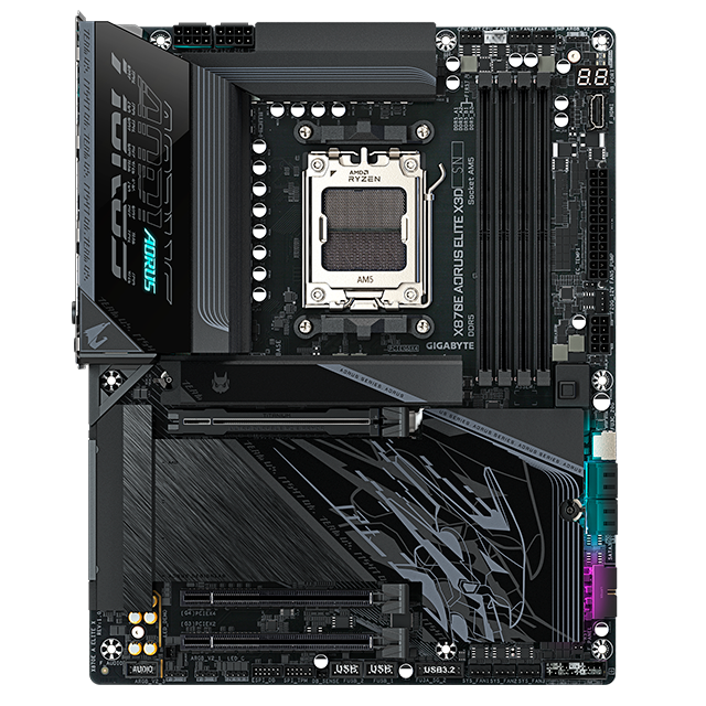 Tarjeta Madre AORUS X870E AORUS ELITE X3D, ATX, Socket AM5, AMD X870E, 256GB DDR5, HDMI para AMD