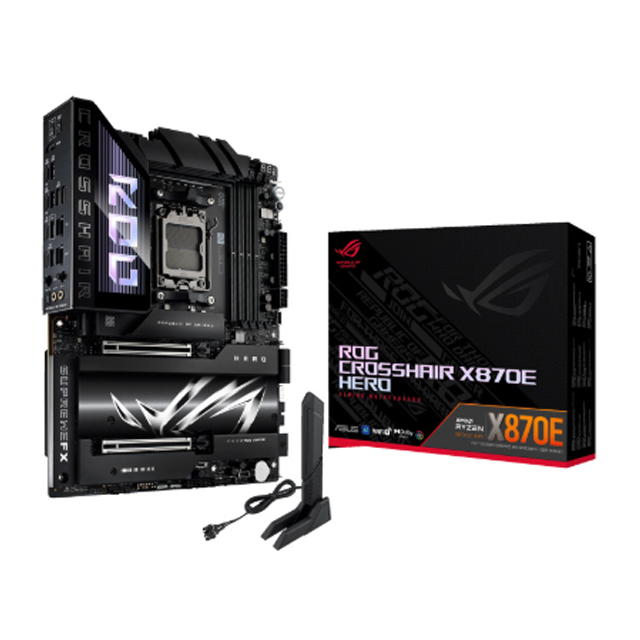 Tarjeta Madre ASUS ROG CROSSHAIR X870E HERO, ATX, Socket AM5, AMD X870E, 192GB DDR5, para AMD