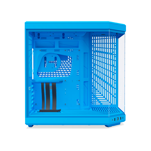 Gabinete Hyte Y70 Blueberry Milk, Midi-Tower, ATX/EATX/Micro-ATX/Mini-ITX, USB 3.0, sin Fuente, sin Ventiladores Instalados, Azul