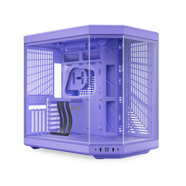 Gabinete Hyte Y70 Taro Milk, Midi-Tower, ATX/EATX/Micro-ATX/Mini-ITX, USB 3.0, sin Fuente, sin Ventiladores Instalados, Morado