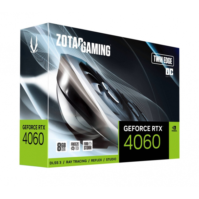 Tarjeta de Video Zotac NVIDIA GeForce RTX 4060 8GB Twin Edge OC, 8GB 128-bit GDDR6, PCI Express 4.0