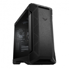 Gabinete ASUS TUF Gaming GT501 con Ventana RGB, Midi Tower, ATX/EATX/Micro ATX/Mini-ITX, USB 3.1, sin Fuente, 4 Ventiladores Instalados, Negro