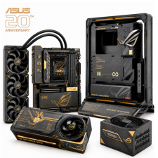 Bundle ASUS ROG 20th Anniversary / Crosshair X870E Edition 20 + AIO + GeForce RTX 5090 Astral 20th + GR20 Edition 20 + Thor 3000W Titanium III