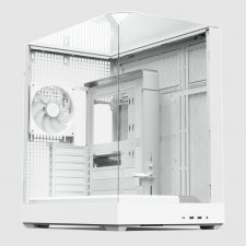 Gabinete APNX V2, Mid Tower, ATX, Micro ATX, mini-ITX, USB 3.2, Blanco