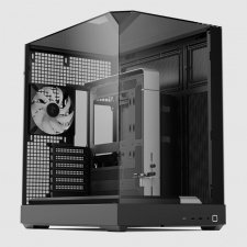 Gabinete APNX V2, Mid Tower, ATX, Micro ATX, mini-ITX, USB 3.2, Negro