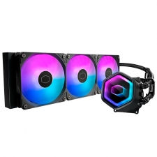 Cooler Master Masterliquid 360 Core II ARGB Enfriamiento Líquido para CPU, 3x 120mm, hasta 1750RPM, Negro