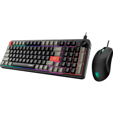 Kit Gamer de Teclado y Mouse MSI FORGE GK110 COMBO, Alámbrico, USB, Negro, Inglés