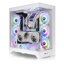 Gabinete Thermaltake CTE E600 MX Snow con Ventana, Midi-Tower, ATX/Mini-ITX/Micro-ATX/E-ATX, USB 3.0, sin Fuente, 3 Ventiladores Instalados, Blanco