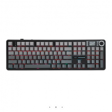 Teclado Gamer AULA F108 PRO, 100%, Switch Lineal, Inalámbrico, Black/Gray, Ingles