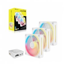 Ventilador Corsair iCUE LINK LX120-R, 3x 120mm, 2400RPM, RGB, Blanco