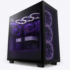 Gabinete NZXT H7 Flow con Ventana, Midi-Tower, Mini-ITX/Micro-ATX/ATX/EATX, USB 3.0, sin Fuente, Negro Mate