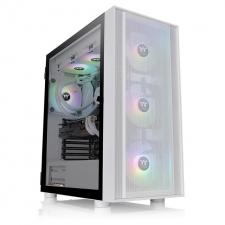Gabinete Thermaltake H570 TG ARGB Snow con Ventana, Midi-Tower, ATX/E-ATX/Micro ATX/Mini-ITX, USB 3.0, sin Fuente, 3 Ventiladores Instalados ARGB, Blanco