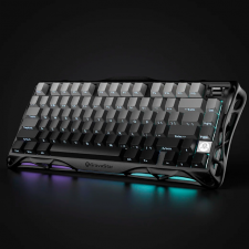 Teclado Mec&aacute;nico GravaStar Mercury K1 Gradient Black, 75%, Switch Lineal, Inal&aacute;mbrico, Ingles