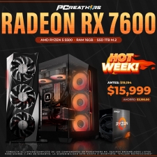 HOTSALE001 - Equipo AMD Ryzen 5 5500 + 16GB RAM + Radeon RX 7600