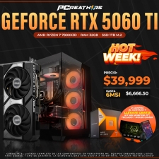 HOTSALE017 - Equipo AMD Ryzen 7 7800X3D + 32GB RAM + GeForce RTX 5060 Ti 16GB Asus Dual